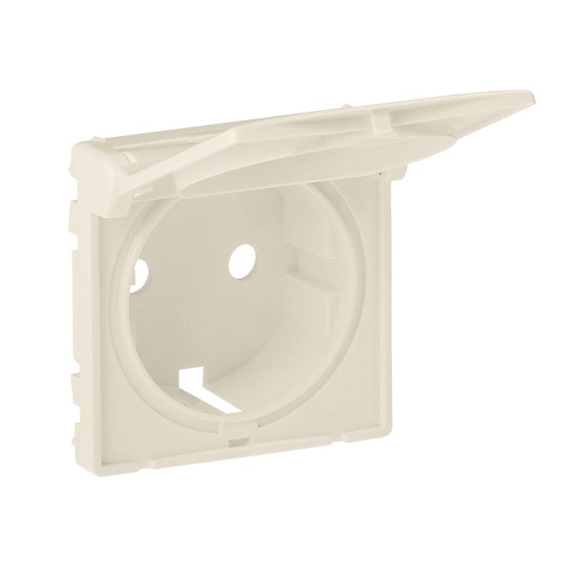 Legrand  Valena  ALLURE Слоновая Кость Лицевая Панель для розетки 1-местной с заземляющими контактами с крышкой скрытая установка IP20 /754846